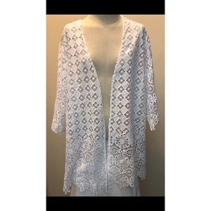 Catherines Lace Cardigan NWT